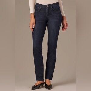 Wit & Wisdom SAWYER MID-RISE STRAIGHT LEG JEANS IN INDIGO
